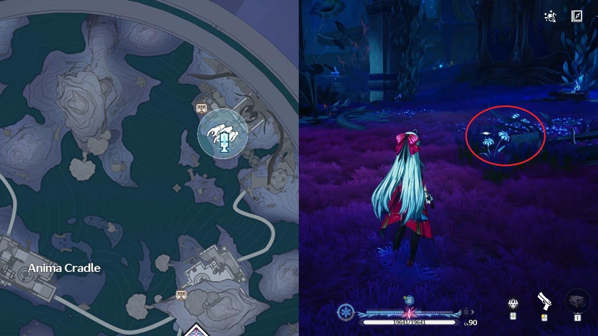 Afterlife locations in Anima Cradle (Image via Kuro Games)